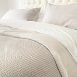 Les couvre-oreillers gaufré - 100% coton - Ensemble de 2