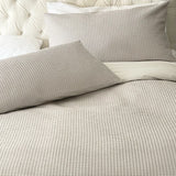 Les couvre-oreillers gaufré - 100% coton - Ensemble de 2