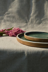 Petite assiette pour les desserts - Levé de Soleil sur Marrakech