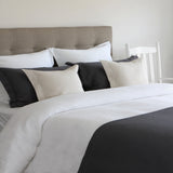 Les couvre-oreillers gaufré - 100% coton - Ensemble de 2