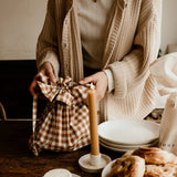 Sac à pain doublé Gingham - Pacane