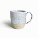 Grès moucheté deux tons - Sable - Grandes tasses - Ensemble de 2