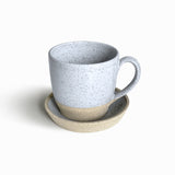 Grès moucheté deux tons - Sable - Petites tasses - Ensemble de 2