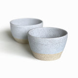 Grès moucheté deux tons - Sable - Petits bols à trempette - Ensemble de 2