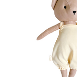 Sandy L'Ourson - Barboteuse à jambes bouffantes de couleur crème