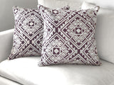 Coussin décoratif - Maya Prune 24" x 24