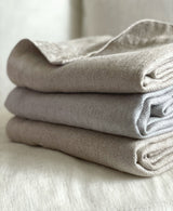 Forte - Jeté 100% satin de lin - Naturel