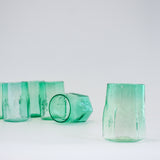 Gobelets hexagonaux - Vert émeraude - Ensemble de 2