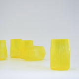 Gobelets hexagonaux - Jaune - Ensemble de 2