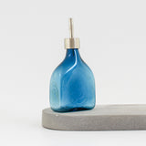 Bouteille à huile rectangulaire - Verre soufflé à la main - Lagon
