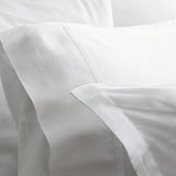 Luxueuses taies d’oreiller Capri (La paire) - 100% satin de coton de fibres extra longues - Blanc