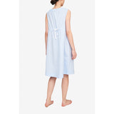 Nuisette sans manches en en mélange de lin - Bleu ciel