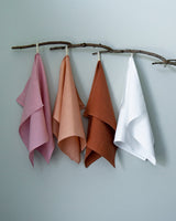 Linge à vaisselle en pur lin, certifié Oeko-Tex - Bois de rose