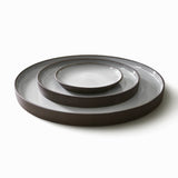 Grès brun foncé - Grande assiette 10"