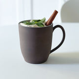 Grès brun foncé - Grandes tasses - Ensemble de 2