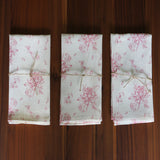 Serviette de table en pur lin, certifié Oeko-Tex - Champs Rosé