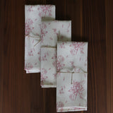 Serviette de table en pur lin, certifié Oeko-Tex - Champs Rosé