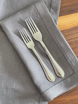 Serviettes de table en lin de luxe - Nicola - Ensemble de 2