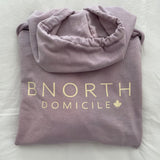 Kangourou à capuchon surdimensionné "beach" teint naturellement - Avec logo