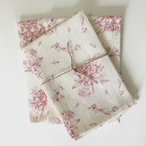 Serviette de table en pur lin, certifié Oeko-Tex - Champs Rosé