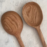 Cuillère en bois sculptée à la main - Merisier
