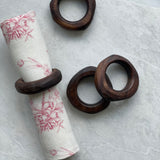 Ronds de serviette - Noyer - Ensemble de 4