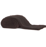 Jeté en tricot plissé - Chocolat Brun