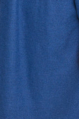 Chemise de nuit longue - Flanelle pied de poule bleu marine - 100% coton brossé