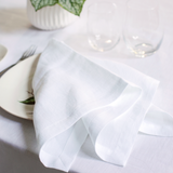 Serviettes de table en lin de luxe - Nicola - Ensemble de 2