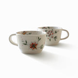 Tasse basse - Collection Fleurie - Ensemble de 2