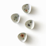 Coupelle haute en porcelaine - Collection Fleurie - Ensemble de 4