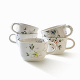 Tasse basse - Collection Fleurie - Ensemble de 2