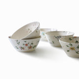 Bol à salade en porcelaine - Collection Fleurie