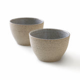 Grès moucheté - Sable - Petit bol à trempette - Ensemble de 2