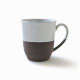 Grès foncé deux tons - Grandes tasses - Ensemble de 2