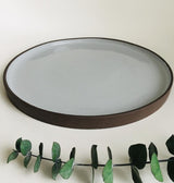 Grès brun foncé - Grande assiette 10"