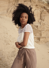 Tee-shirt en coton bio Anemone - Blanc naturel