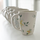 Tasse triangulaire haute - Collection Fleurie - Ensemble de 2