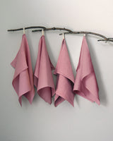 Linge à vaisselle en pur lin, certifié Oeko-Tex - Bois de rose