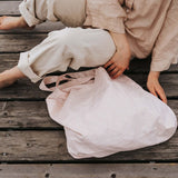 Le sac rayé pour le marché - Rose