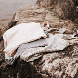 Le sac rayé pour le marché - Rose