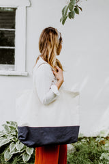 Le grand sac pour le marché - Bleu