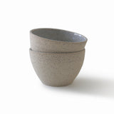 Grès moucheté - Sable - Petit bol à trempette - Ensemble de 2