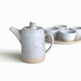 Grès moucheté deux tons - Sable - Théière