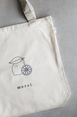 Sac pour Le Marché - Merci - Citron