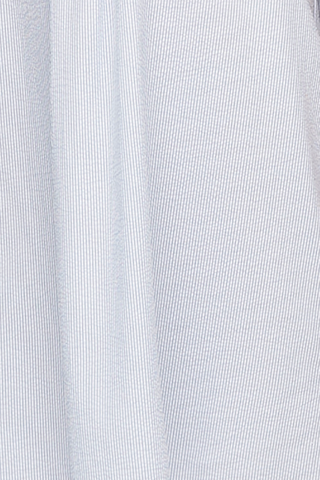 Longue chemise de nuit – Bleue + blanche