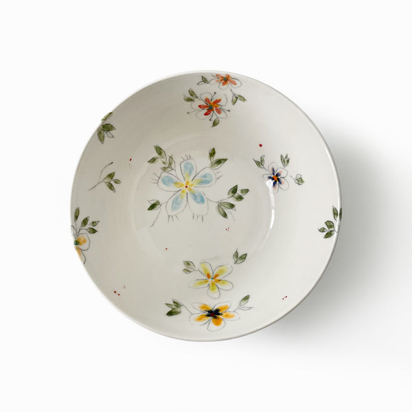 Saladier en porcelaine - Collection Fleurie