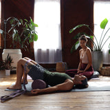 Coussin (Traversin) cylindrique de yoga - Lin Figue