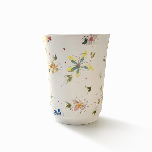 Vase à fleurs en porcelaine - Collection Fleurie - Moyen