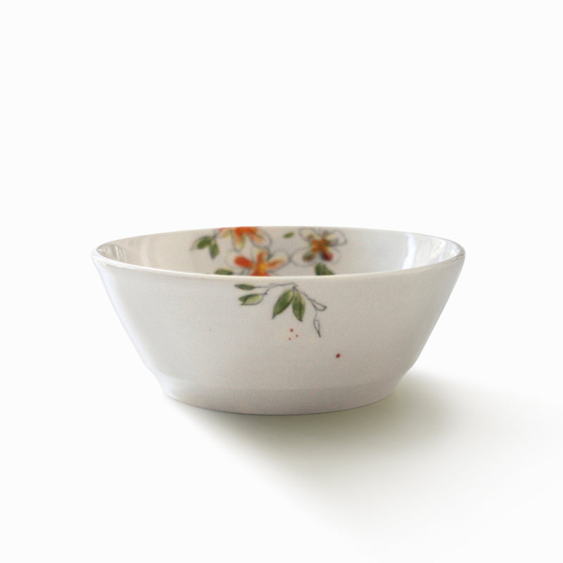 Bol à soupe en porcelaine - Collection Fleurie - Minimaliste
